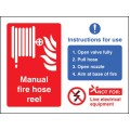 Manual Fire Hose Reel with Instructions for Use