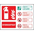 Hydrospray Extinguisher Identification