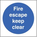 Fire Escape Keep Clear