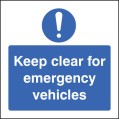 Keep Clear for Emergency Vehicles