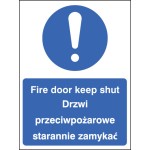 Fire Door Keep Shut (English / Polish)