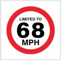 Limited to 68mph