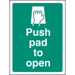 Push Pad to Open