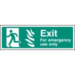 HTM Exit for Emergency Use Only - Left