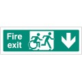 Inclusive Disabled Fire Exit Design - Arrow Down