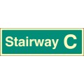 Stairway C - Stairway Dwelling ID Signs