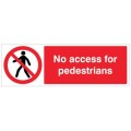 No Access for Pedestrians