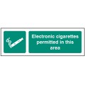 Electronic Cigarettes Permitted in this Area