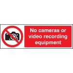 No Cameras Or Video Recording Equipment