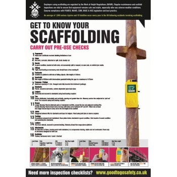 Scaffolding Inspection - Poster