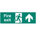 Double Sided Large Fire Exit - Up / Straight On