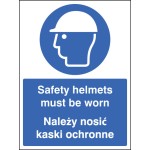 Safety Helmets Must be Worn (English / Polish)