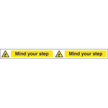 Mind Your Step - Self Adhesive Vinyl - 400 x 35mm