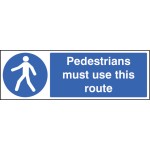 Pedestrians Must Use this Route