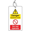 Danger - Equipment Unsafe - Do Not Operate Double Sided Tag (Pack of 10)