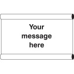 Your Message Here - Banner with Loops - 1270 x 610mm