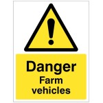 Danger - Farm Vehicles