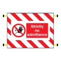 Door Screen Sign - Strictly No Admittance