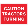 Caution - Tractors Turning