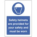 Safety Helmets are Provided for your Safety