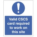 Valid CSCS Card Required