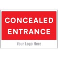 Concealed Entrance - Add a Logo - Site Saver