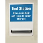 Tool Station Shadow Board with 360mm Magnetic Rail