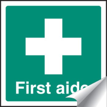 First Aider - Sticker - 25 x 25mm