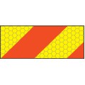 ECE70 Vehicle Marking Plate - Left Hand Horizontal Chevron