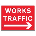 Re-Flex Sign - Works Traffic Arrow Right