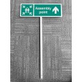 Assembly Point - Straight On - Verge Sign