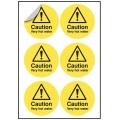 Caution - Very Hot Water Labels