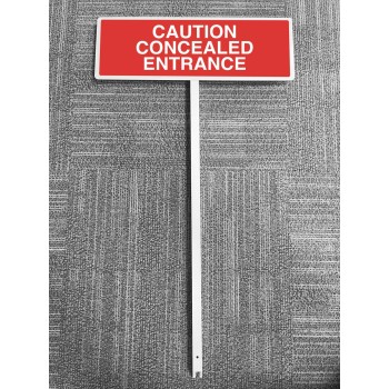 Caution - Concealed Entrance Verge Sign