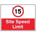 Re-Flex Sign - 15mph Site Speed Limit