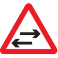 Two Way Traffic Crossing Ahead - Class R2 - Permanent