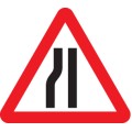 Road Narrows Left Side - Class R2 - Permanent