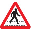 Pedestrians Crossing Ahead - Class R2 - Permanent