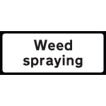 Weed Spraying Supplementary Plate - Class RA1 - Temporary