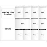 Site Notice Board with Doc Wallets (Health & Safety)