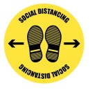 Social Distancing - 2m / No Distance - Floor Graphic