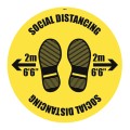 Social Distancing - 2m / No Distance - Floor Graphic