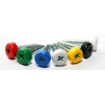 Green Poly Top Screws (Pack 12)