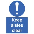 Keep Aisles Clear - Floor Graphic