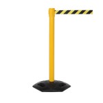 Industrial Retractable Barrier Post - 3.4m Webbing