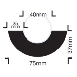 Impact Protection - Curvature for 40mm Diameter Pipes - Self Adhesive