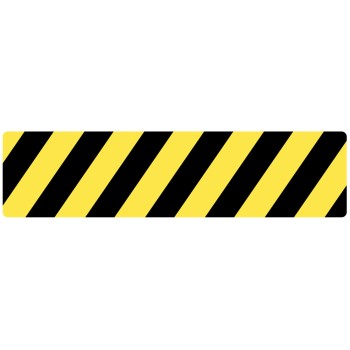 Anti-Slip Mat - Black / Yellow Chevron