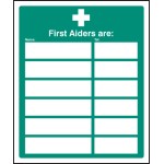 First Aiders Are (Space for 6)