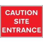 Caution - Site Entrance