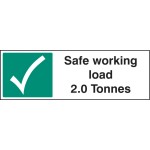 Safe Working Load 2.0 Tonnes