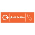 Plastic Bottles - WRAP Recycling Sign